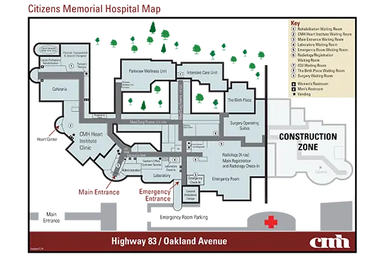 hospital map