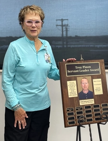 Susan Lenz, SLP, received the 2024 Troy Pinion Servant Leader Award at CMHSusan Lenz, SLP, received the 2024 Troy Pinion Servant Leader Award at CMH