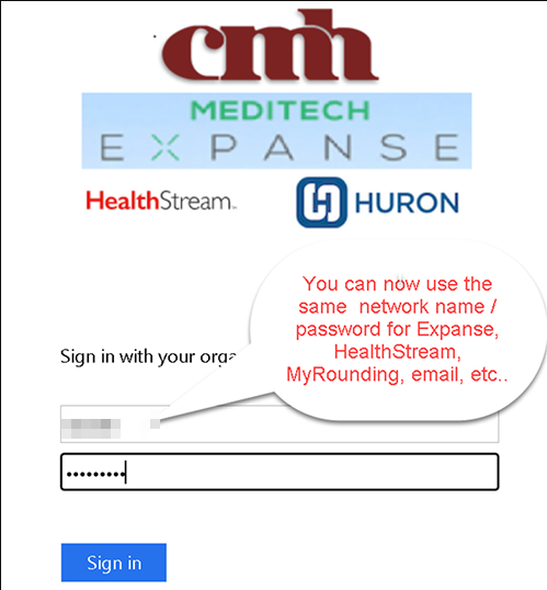 Healthstream Sign On Info Graphic